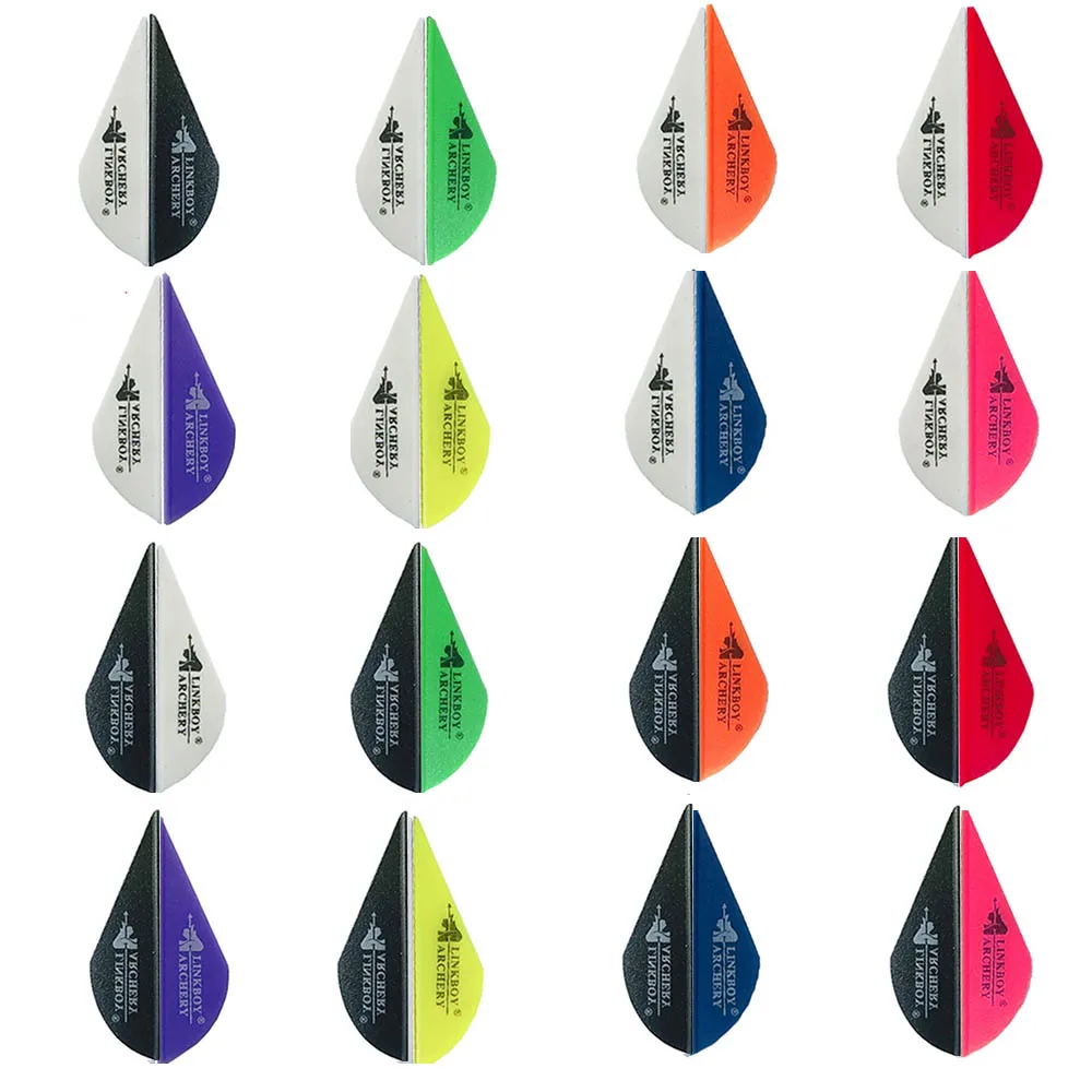 Linkboy стрельба из лука 36 шт. стрелы лопасти 2 дюймов пластиковые перо Fletching