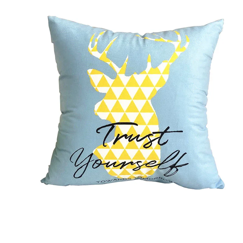 

Nordic Fresh Geometric Simple Plush Pillow Covers For Living Room Sofa Cushion