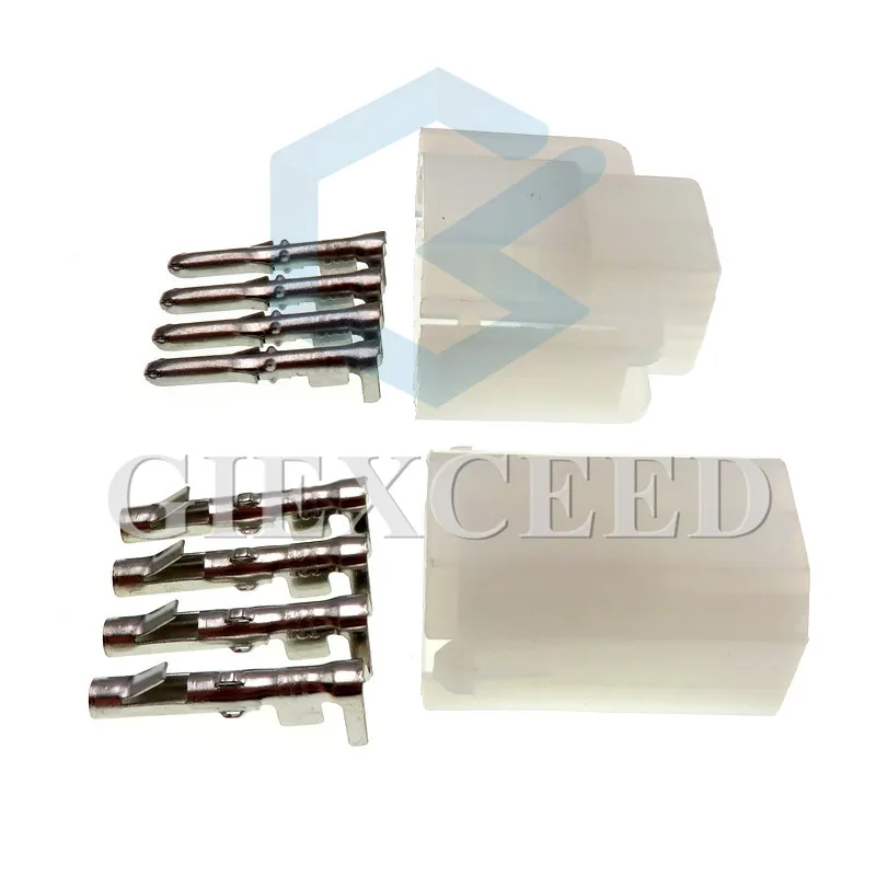 2 комплекта 4 контактный Автомобильный Электрический Женский Мужской жгут