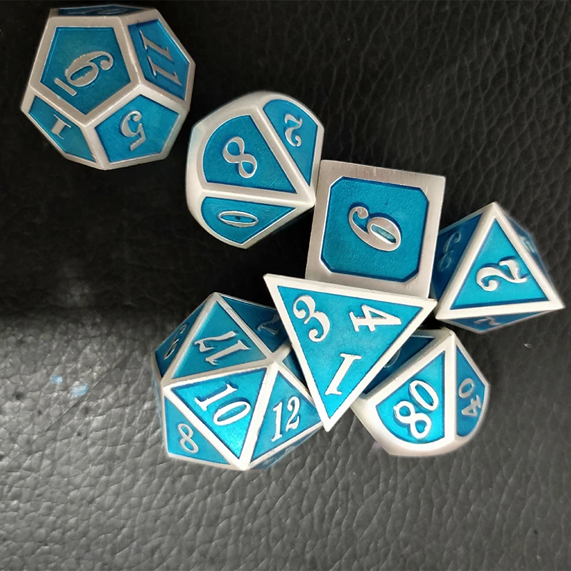Набор металлических игральных костей D & игральные кости DND ND 7 Die цинковый сплав