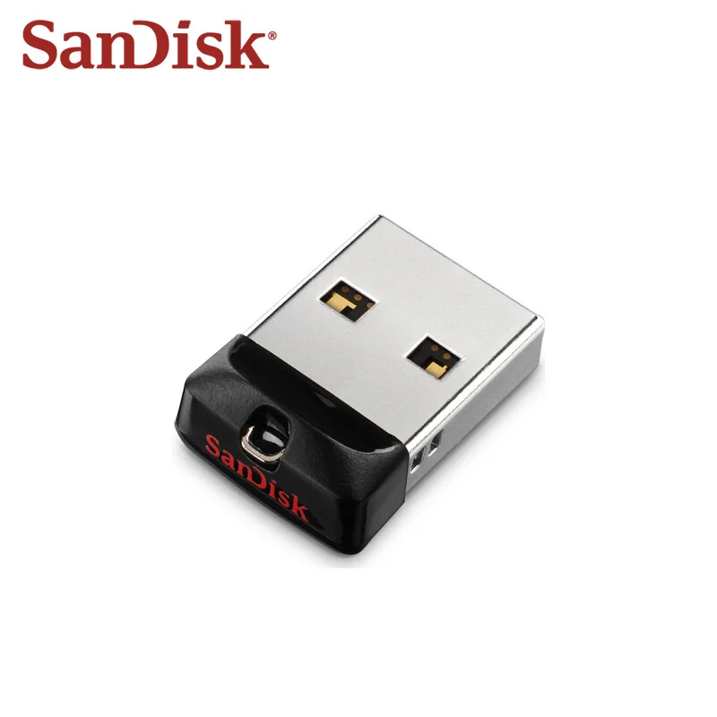 100% Оригинальный USB накопитель SanDisk CZ33 64 ГБ 32 16 ЧЕРНЫЙ Флеш мини флешка 2 0 поддержка