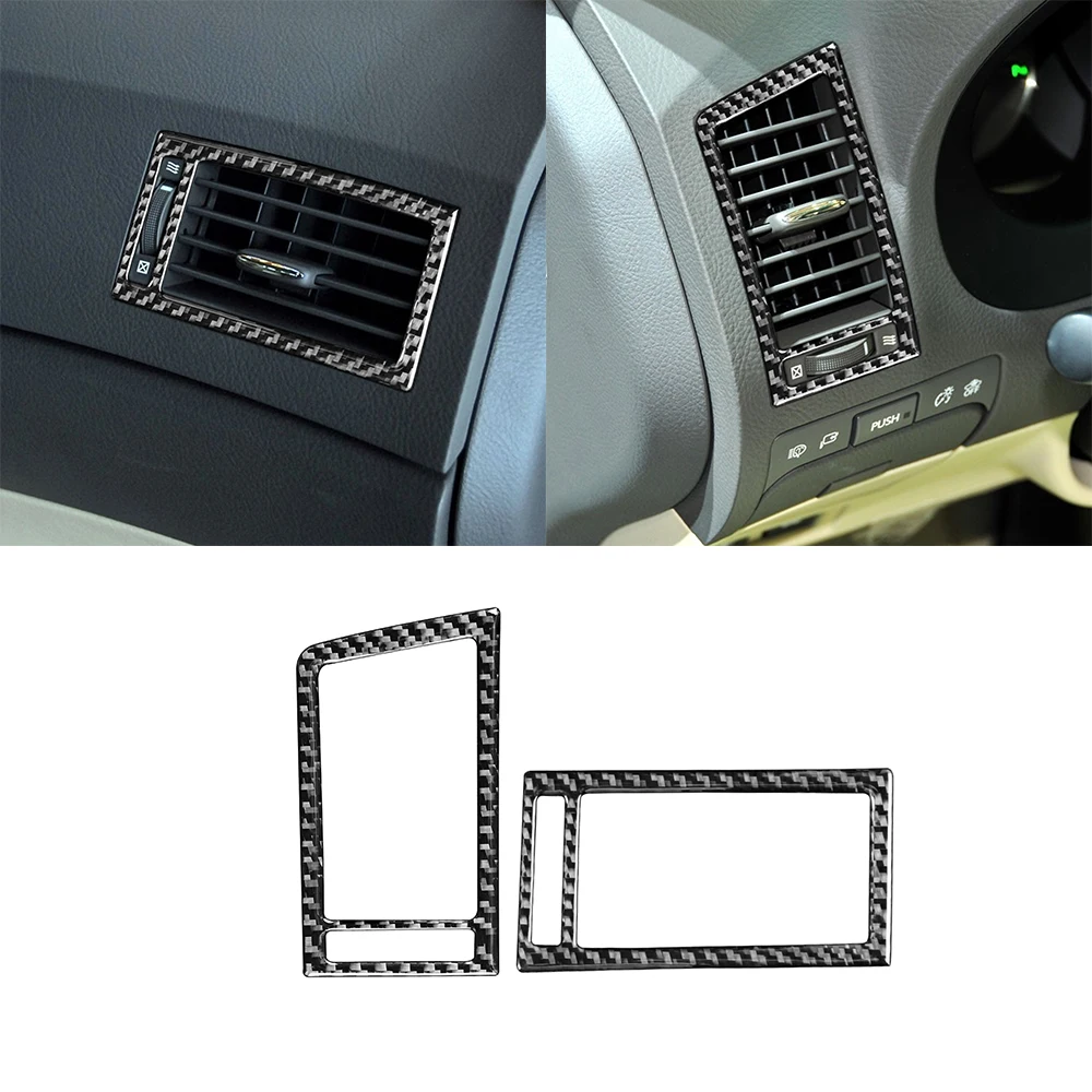

Center Console Side Air Outlet Vent Decoration Cover Trim Sticker for Lexus GS 2006 2007 2008 2009 2010 2011 Car Accessories