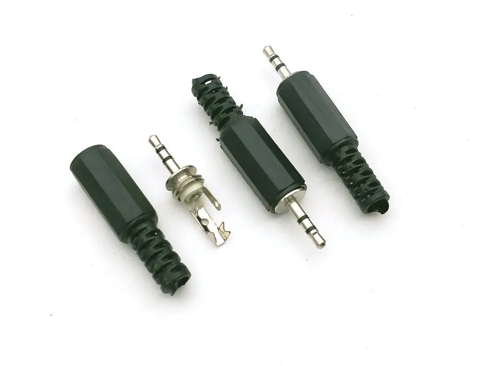 20 шт. 2 5 мм стерео штекер аудио адаптер для пайки черный|adaptor|adaptor jackadaptor plug |
