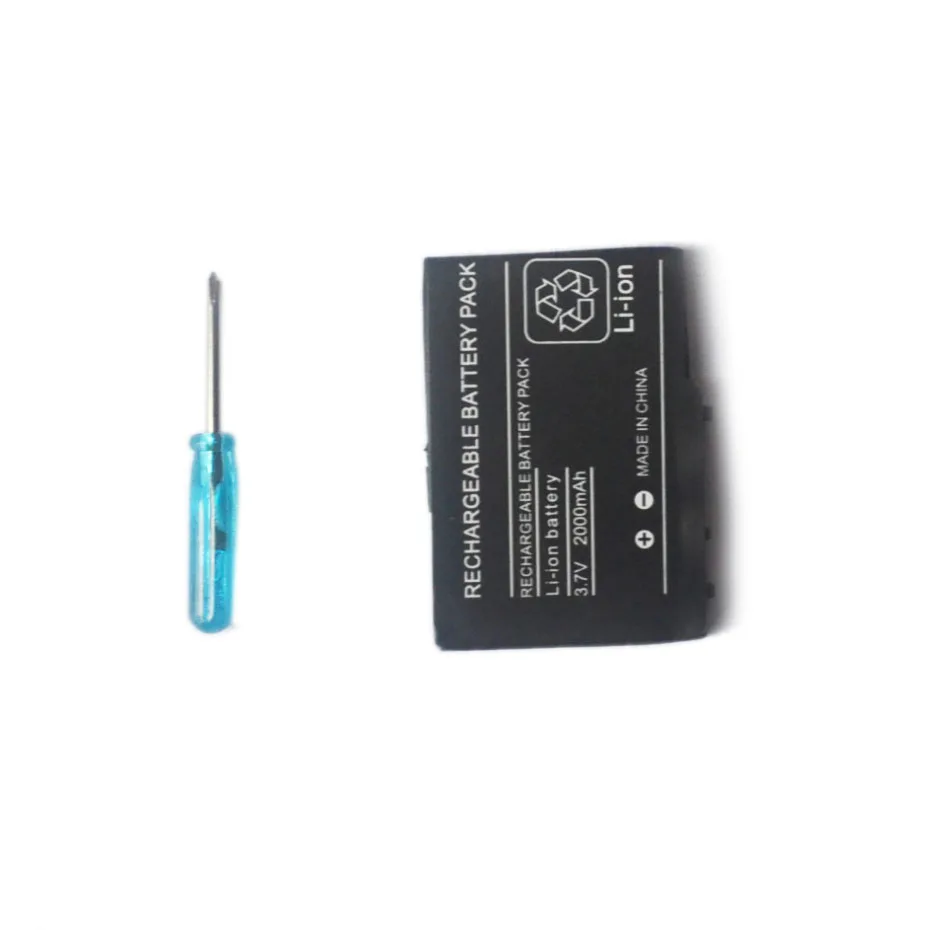 Перезаряжаемый литий ионный аккумулятор 3 7 в 2000 мАч с бесплатной отверткой набор