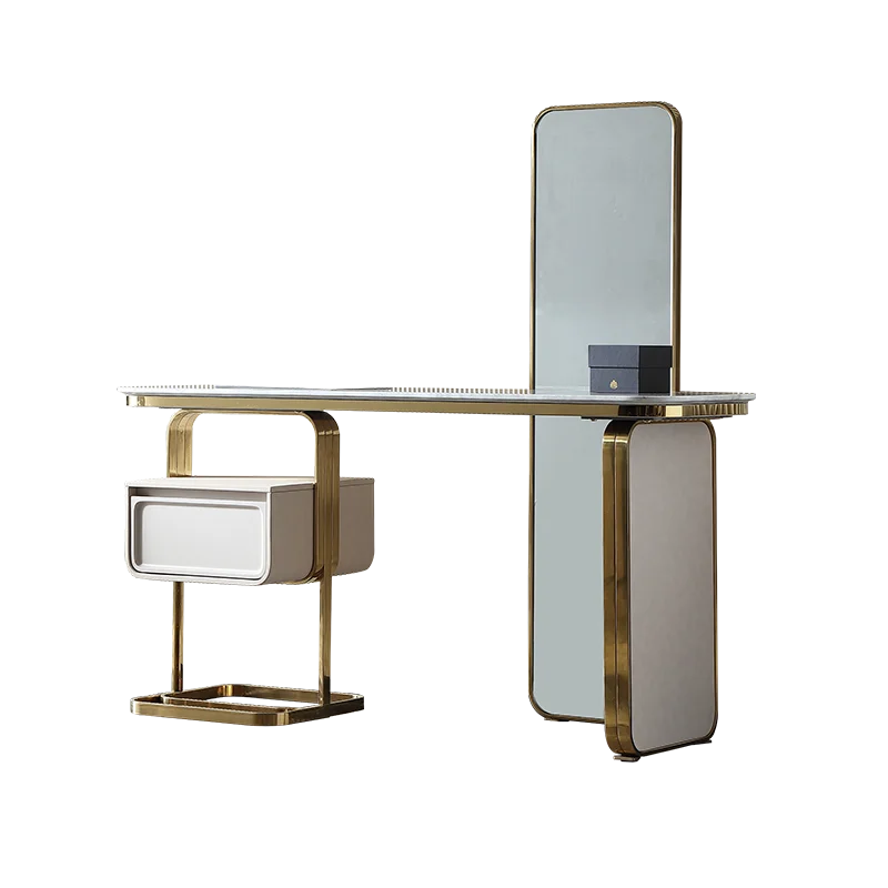 

Light luxury marble dressing table bedroom modern simple dressing table designer furniture