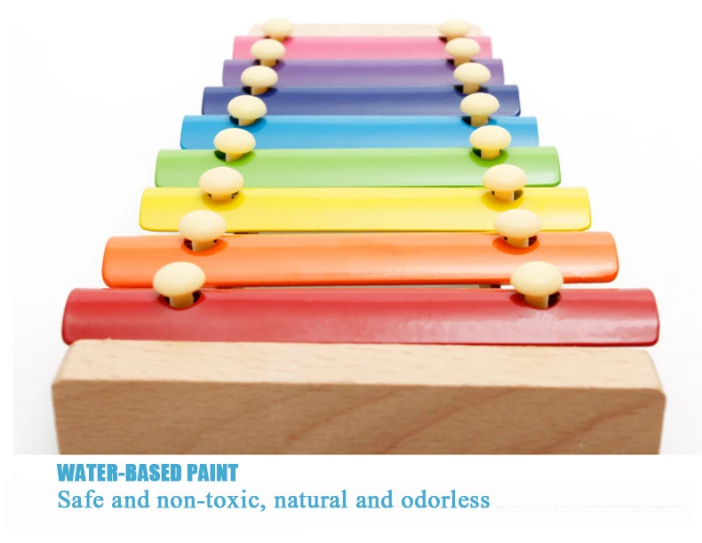 Деревянный Октав стук пианино ребенок деревянный ксилофон раннее образование