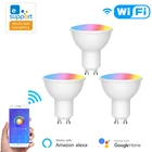 Умсветильник светодиодные лампы EWeLink GU10 с поддержкой Wi-Fi, RGB + CCT, 4 Вт