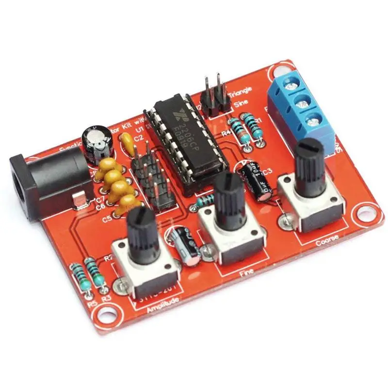 DIY XR2206 набор генератора сигналов синусоидальный треугольник квадратный выход 1