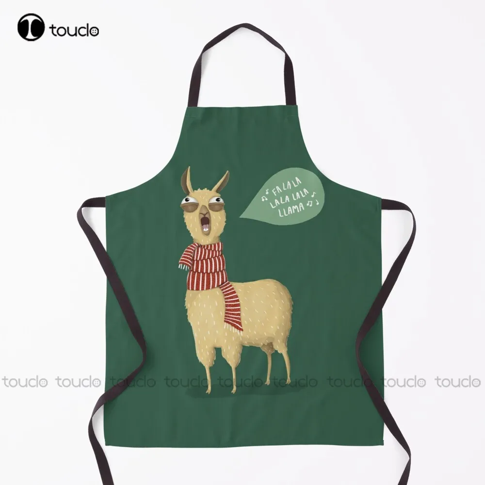 

New Christmas Holiday Llama Xmas Holidays Apron Art Apron Unisex