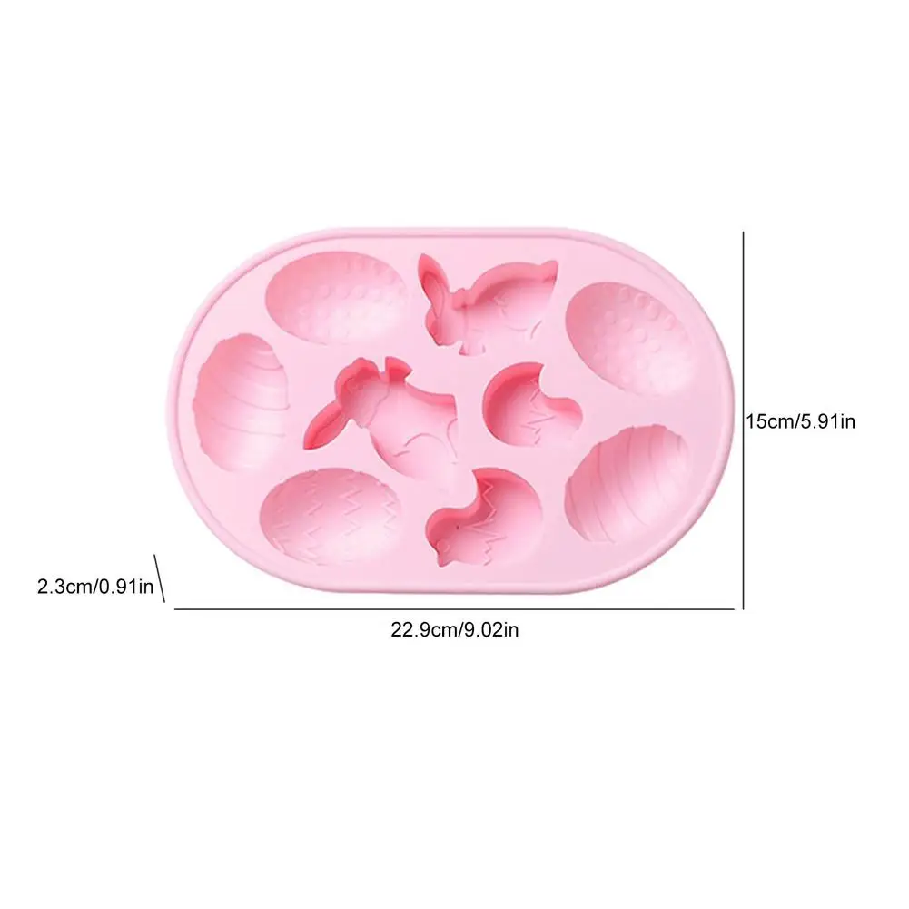 

2021 Easter Rabbit Egg Silicone Cake Molds Heat Resistant Baking Mold #W0