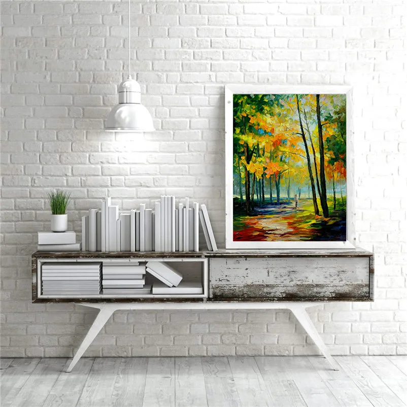 Постер в китайском стиле с изображением бамбукового леса без рамки | Дом и сад