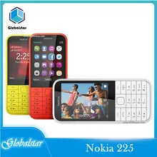 Nokia 225 Refurbished Original Mobile phones Unlocked Single Core 2.8 Inches 2MP Camera 2G GSM FM  Mp3 Player Cellphone