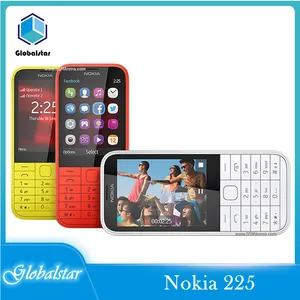 nokia 225 refurbished original mobile phones unlocked single core 2 8 inches 2mp camera 2g gsm fm mp3 player cellphone free global shipping