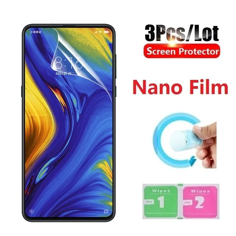 

3pcs Explosion-Proof Nano Protective Film For Xiaomi Redmi Note 4 4X 5 Pro Screen Protector For Redmi 5A 5 Plus 6A Clear Film