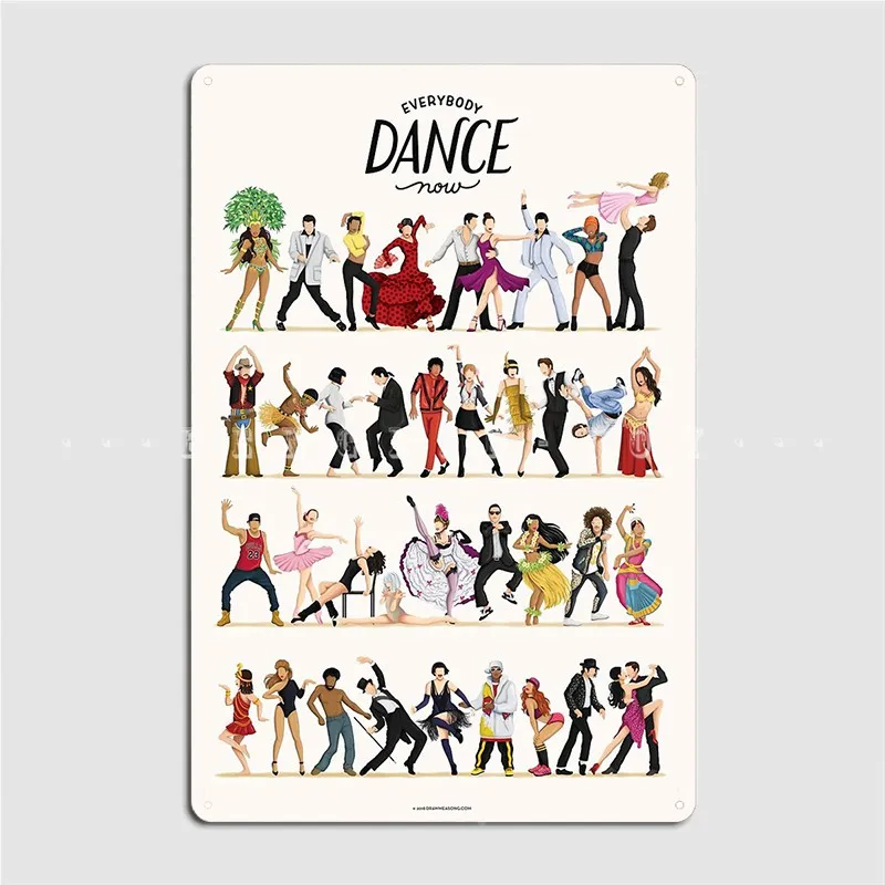 

Все танцуют сейчас, металлический знак на заказ, Настенный декор для паба, вечевечерние, жестяной знак, плакат