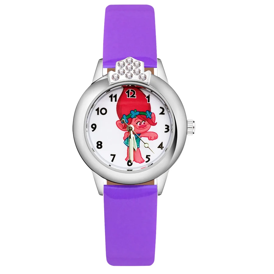 С милым мультипликационным принтом тролли с украшением в виде кристаллов