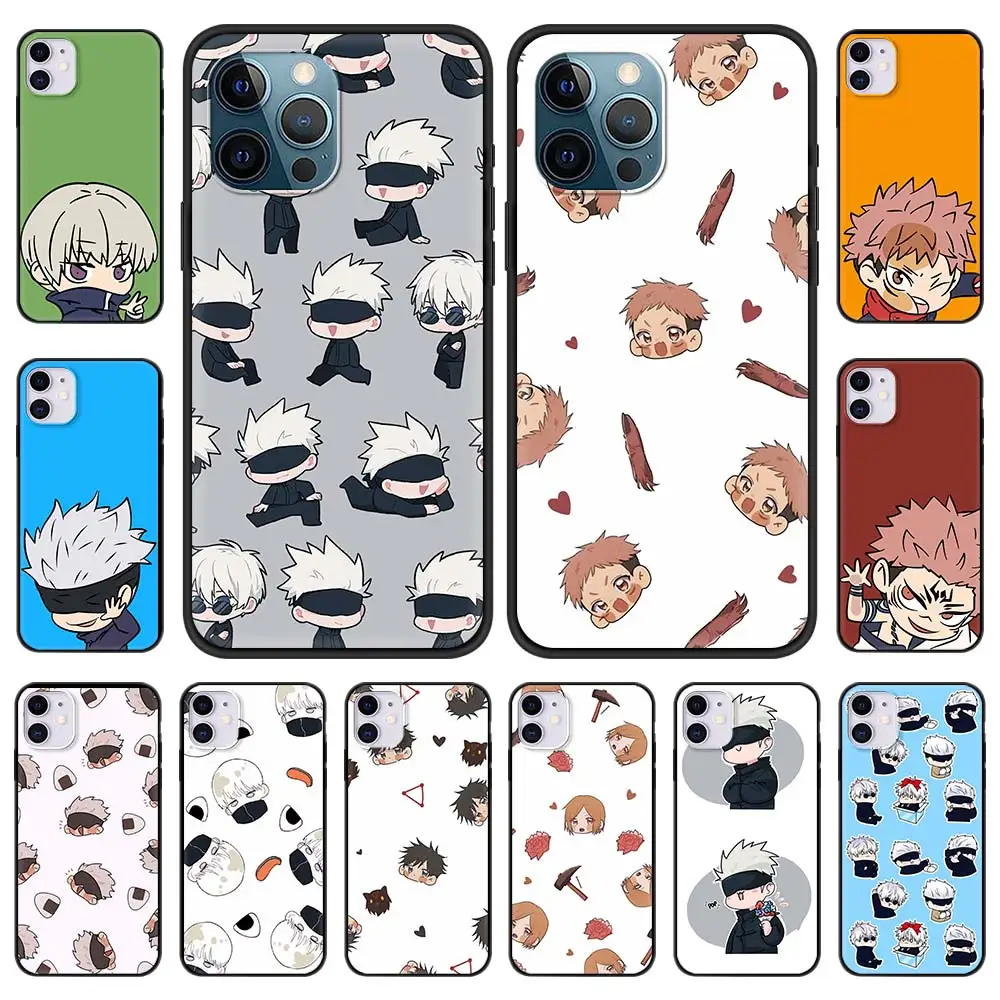 

Anime jujutsu kaisen Fashion Phone Case for iPhone 11 Pro Cover For iphone 12 Pro Max 7 8 Plus XR SE 2020 X XS Luxury Shell