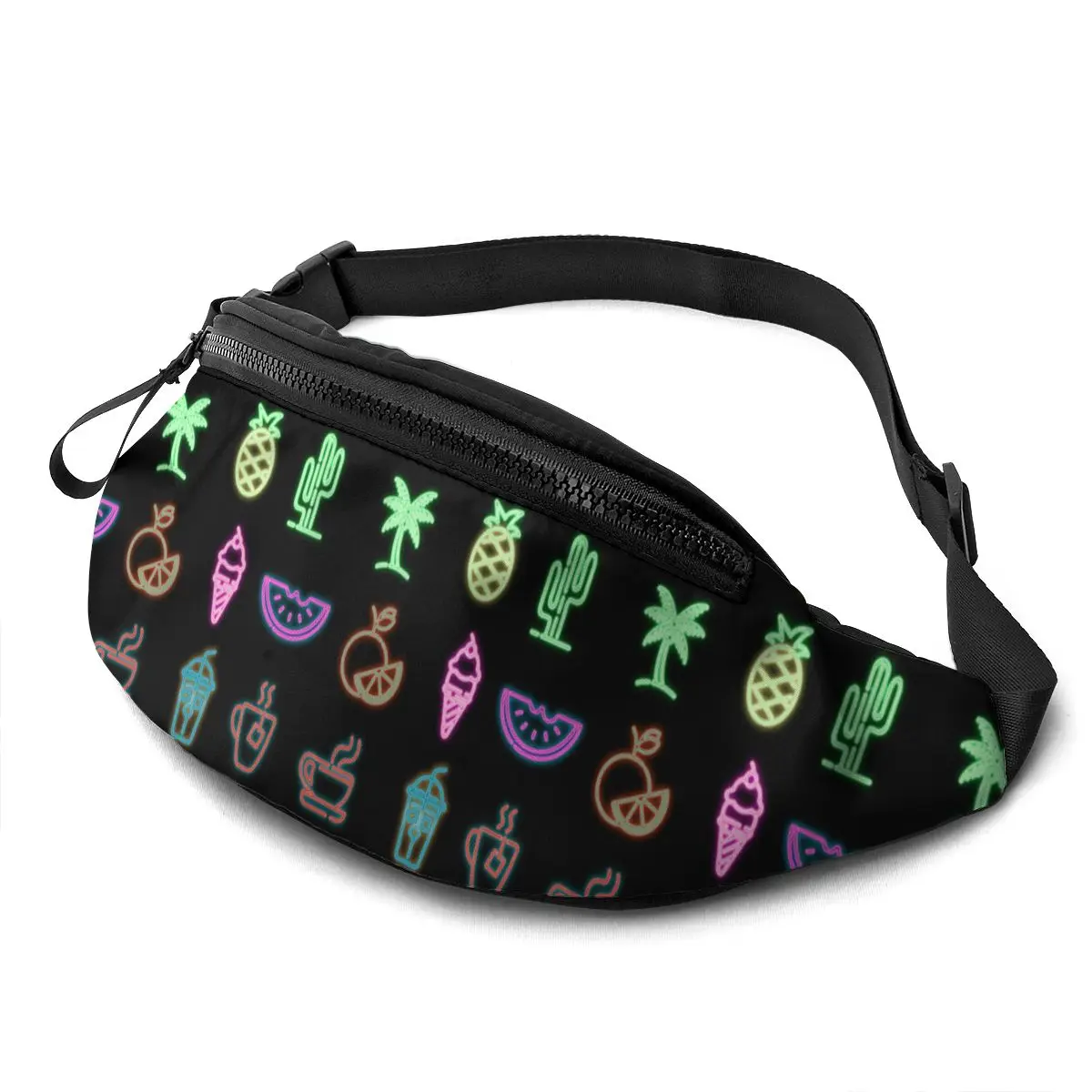 

Luminous Pattern Fanny Packs for Women Waist Bags for Street Running Female Beach Travelling Cellphone Pouch Bag Purse