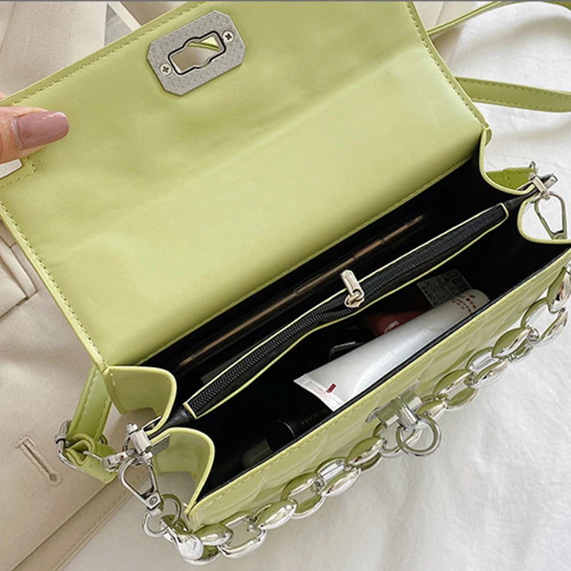 

Thread Chain Fashion Flap Handbags for Women Small Brand Designer Party Shoulder Bags Sling Colorful Ladies Crossbody Bag Luxury