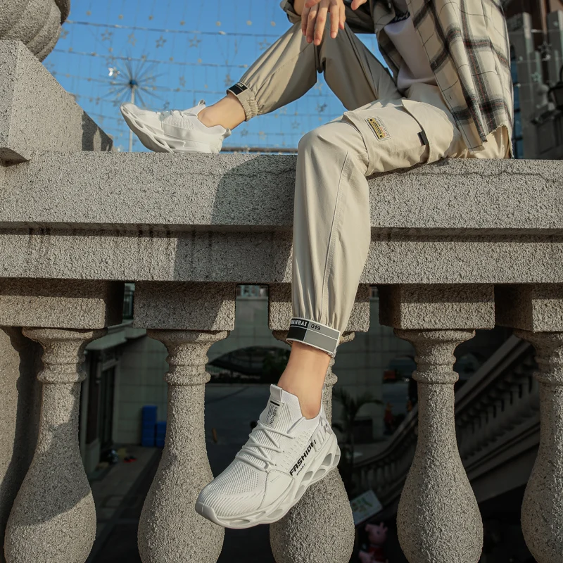 Кроссовки Bomlight мужские сетчатые крутая повседневная обувь для ходьбы уличные