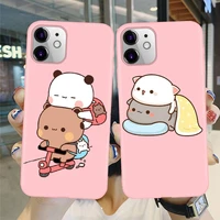 i love u couple lovely cute gray cat soft case for iphone 12 11 pro xs 8 7 6s plus xs max xr se 2020 silicone phone cover cases