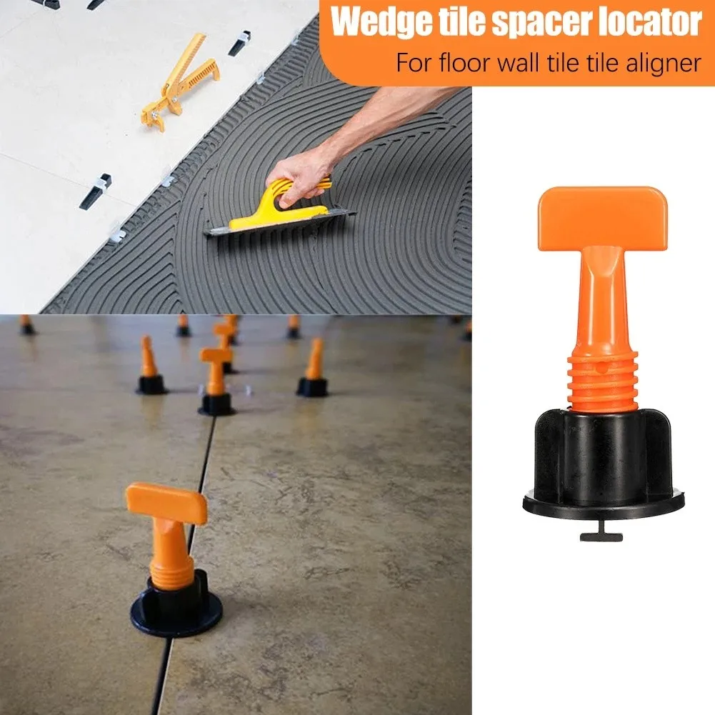 

126 Pcs Reusable Tile Leveling System Wall Floor Tile Leveler Spacers With Wrench Tile Leveling Tool Reduce Displacement During
