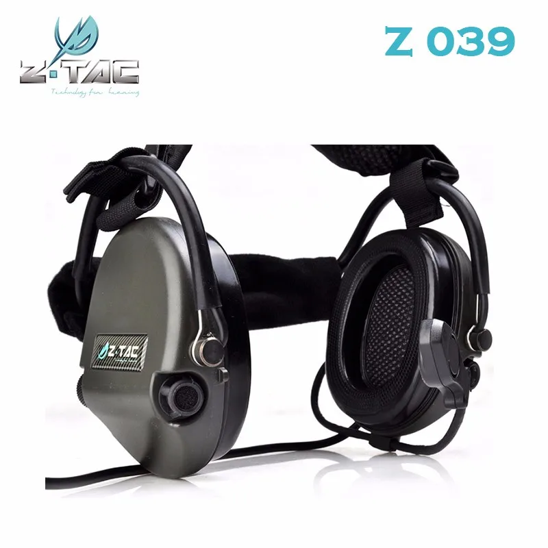 Z Tactical Softair TCI Liberator II Шейная гарнитура Airsoft военные наушники с шумоподавлением Pilot