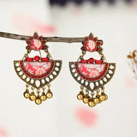 new temperament earrings fashion wild female atmosphere bihemia ethnic style photo souvenir jewelry