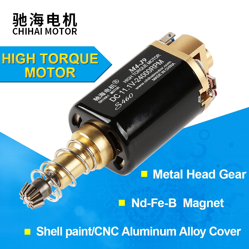 Chihai двигатель CHF 460W 11240 ЧПУ Nd Fe B магнит с высоким крутящим моментом длинный тип