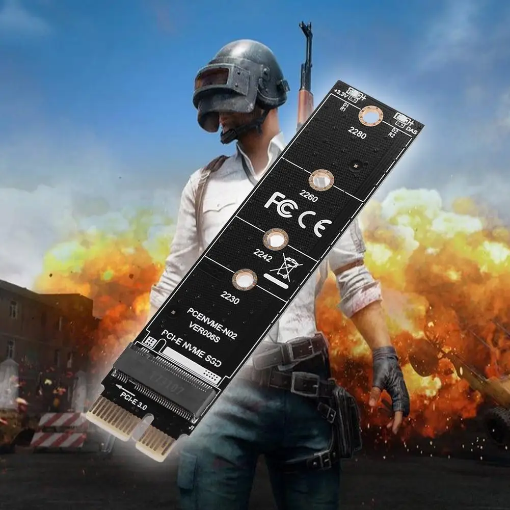 Переходная карта NVME PCIE M.2 SSD на PCI-E3.0 1x высокоскоростной удлинитель M Key NGFF