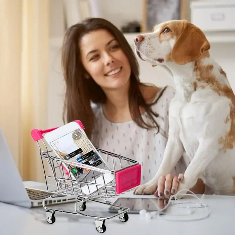 Ручная тележка для супермаркета миниатюрная Тележка покупок креативное