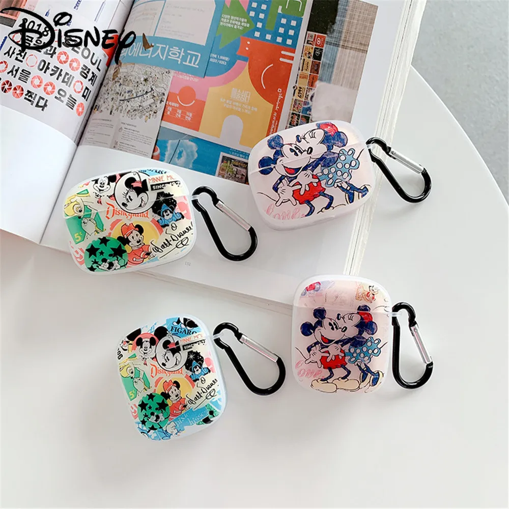 

Disney Mickey Mouse Frosted Earphone Cover for Apple Airpods1/2 Generation Pro3 Bluetooth Compatible Earphone Protective Shell