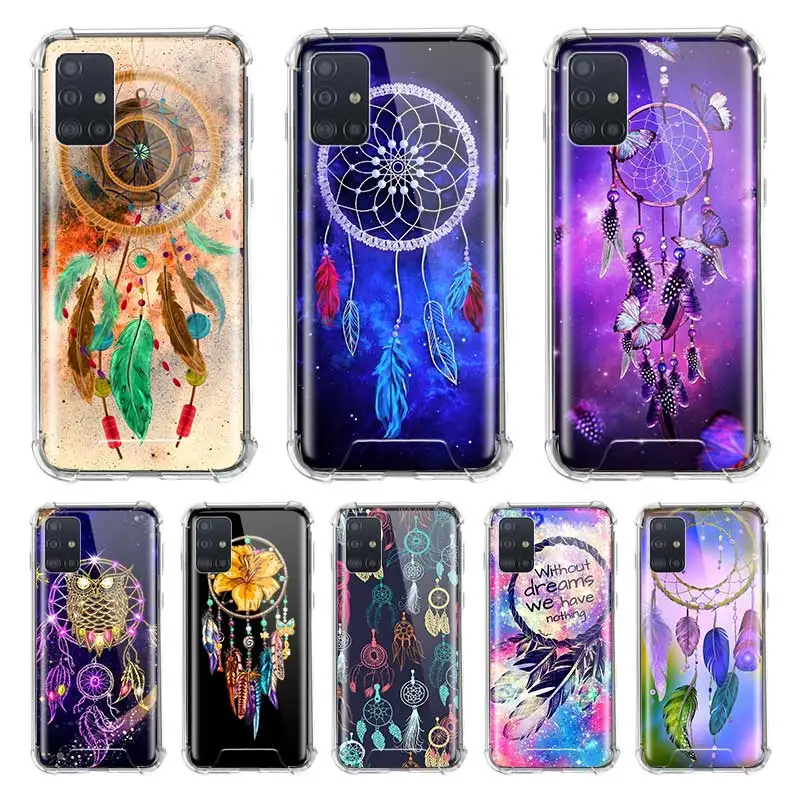 

Dream Catcher Style Airbag Anti Fall Capa For Samsung Galaxy A51 A71 M51 M31 M21 A41 A31 A21s A11 Phone Cases Cover