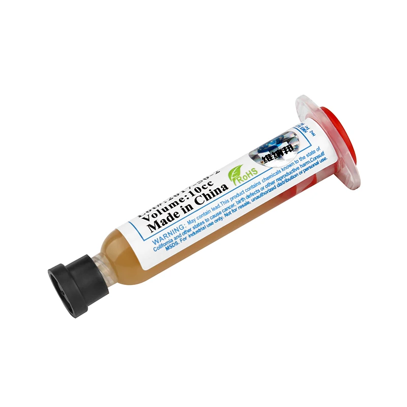 

RAM-559/223-UV 10cc Solder Paste Flux No-Clean Syringe Liquid Lead-Free Welding Flux Grease for PCB BGA Rework Repair Tool