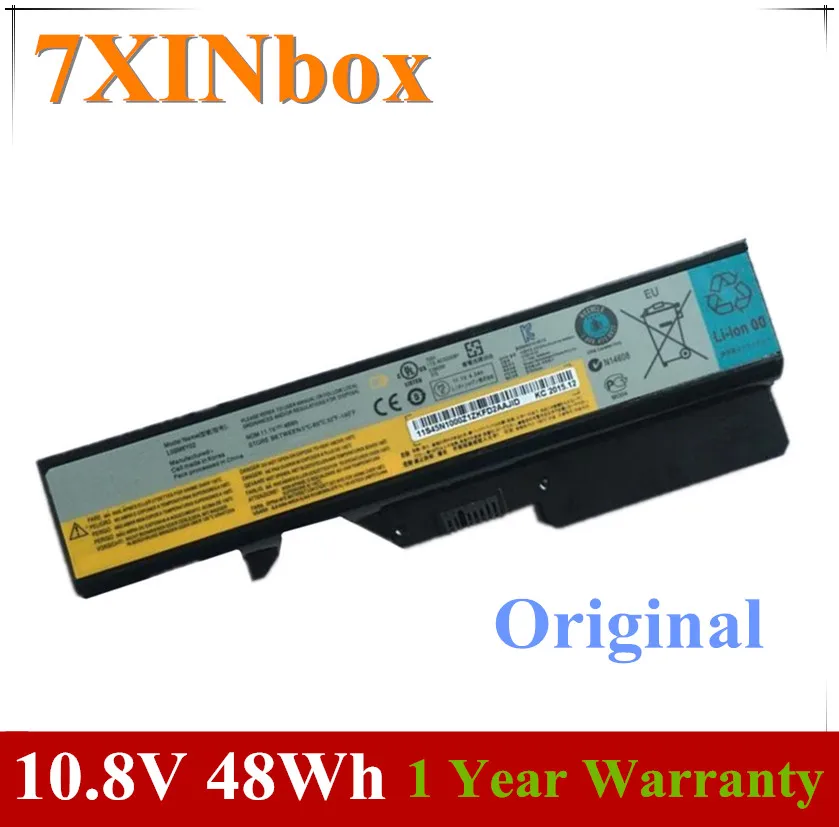 7XINbox 10,8 В 48wh ноутбука Батарея L09C6Y02 L09S6Y02 L10C6Y02 для lenovo Ideapad G460 G470 G475 E47 K47 370 Z460 Z465 Z470 Z560