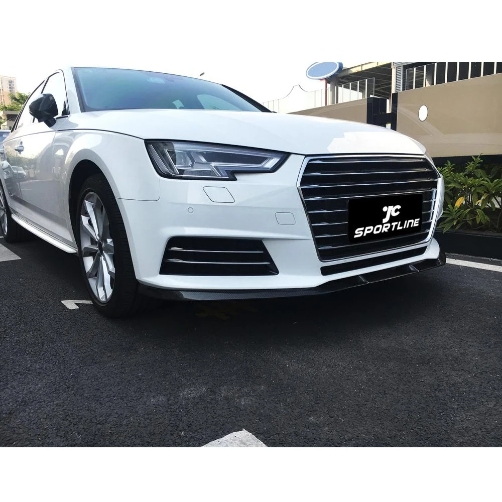 Передний бампер из углеродного волокна для Audi A4 B9 Седан 4 двери стандартный 2017