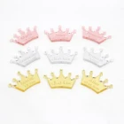 Золотая Корона для украшения стола для вечеринки в честь крещения ребенка, 50 шт.