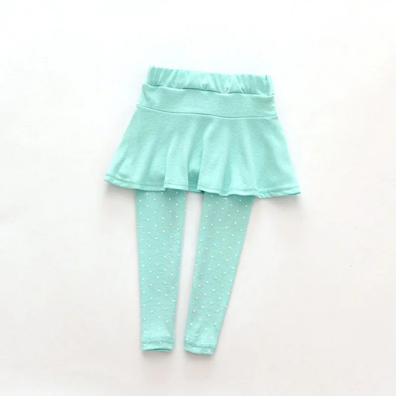 Удобная Пышная юбка в горошек для малышей Зимняя юбка-штаны девочек Детские