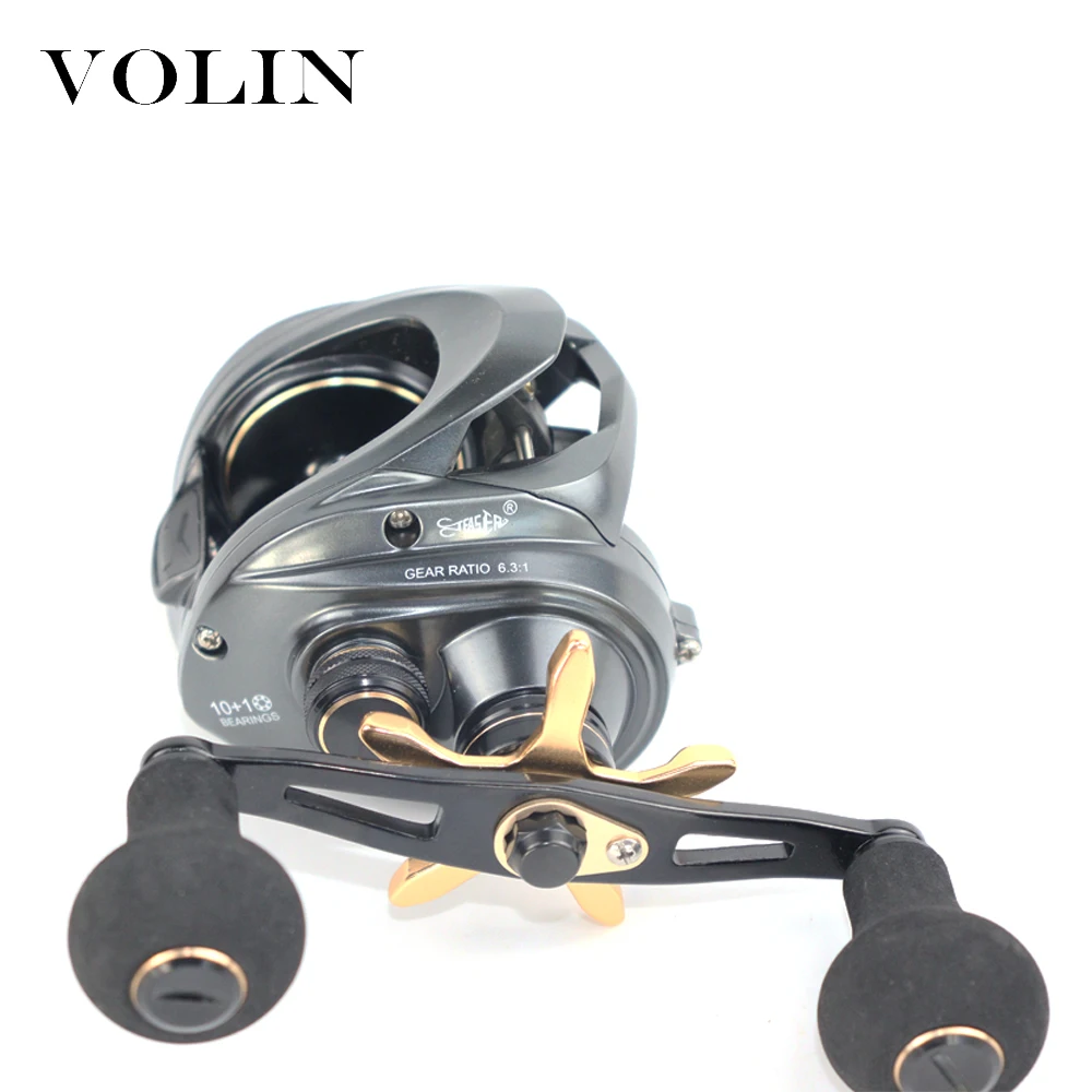 

Рыболовная катушка VOLIN корпорация NMB, Япония BB, центростремительная тормозная система, Максимальное сопротивление 12,5 кг, 10 + 1 BB 6,3: 1, устойчивая к соленой воде
