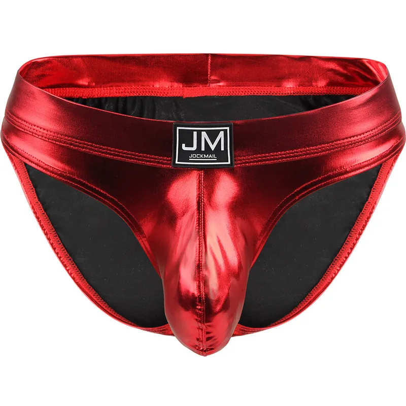 PU Leather Gay Underwear Men Briefs Jockstrap Tanga Homme Slip Sexy Lingerie Erotic Homens Thongs And G Strings Cueca Underpants bikini briefs