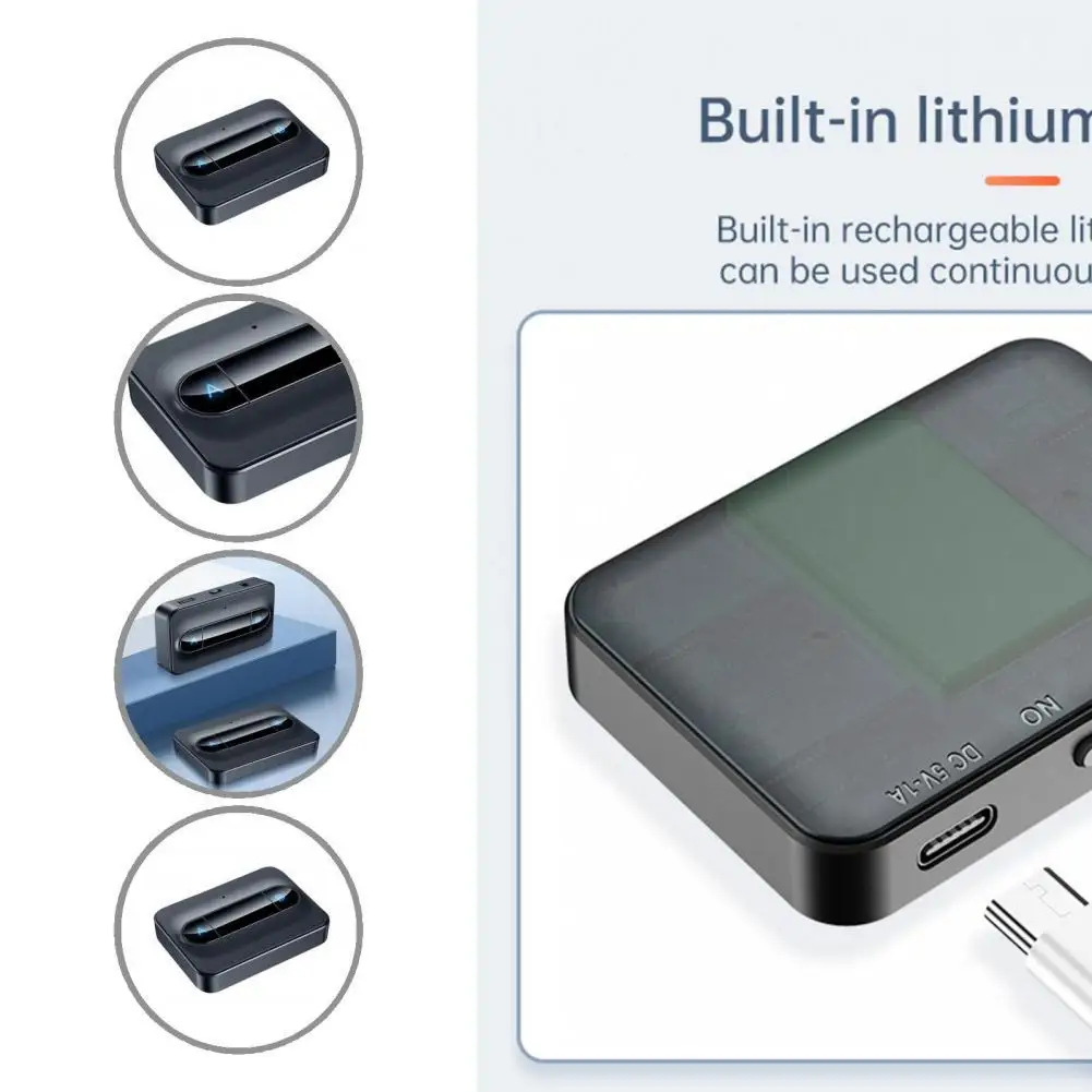 

Small Lightweight Quick Response Dongle Audio Adapter Rectangle Audio Converter Fast Connection for Car