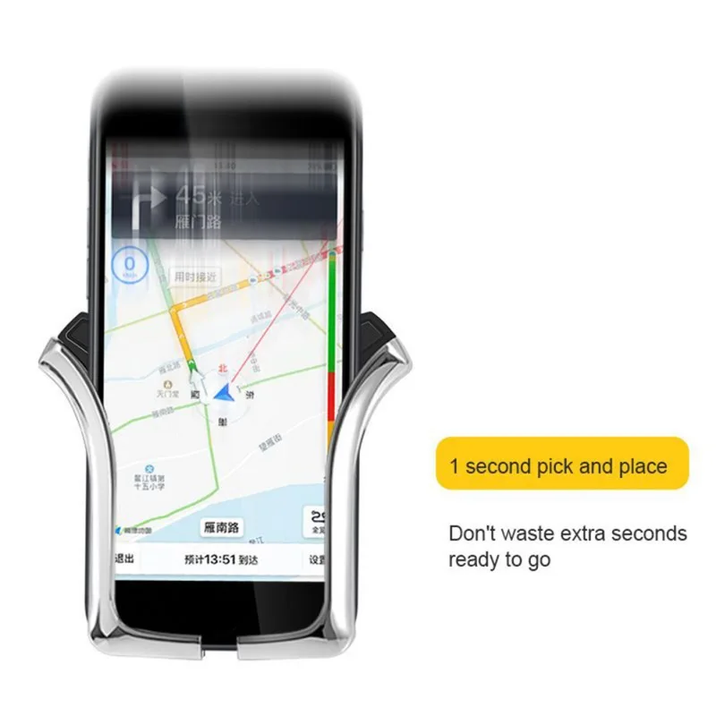 

Air Vent Mount U-type Gravity Car Stand Phone Holder Automatic Induction Navigation Bracket for SamSung IPhone Xiaomi