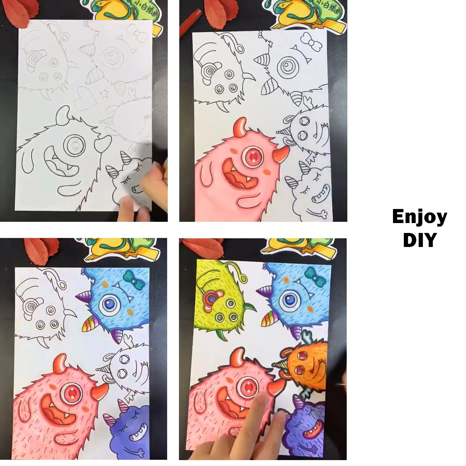 

48pcs Color Art Marker Pens Set Dual Ended Alcohol Based Watercolor Ink for Drawing Manga Sketch Painting School Student A6246