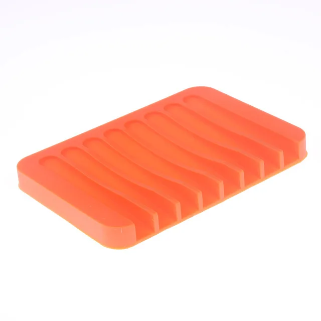 Silicone 1 1 шт. креативная Ванная комната Водопад мыло блюдо для хранения конфетного цвета мыльные тарелки лоток держатель Чехол контейнеры всасывающий держатель для мыла - Цвет: Silicone 1