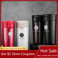500ml thermos mug coffee cup with lid thermos cup seal stainless steel vacuum flasks thermos mug for car water bottles