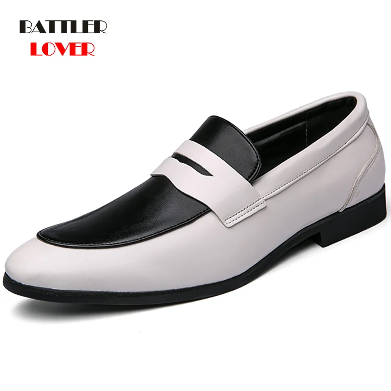 

2021 Men Casual Leather Shoes Boat Design Loafers for Male Business Moccasins Breathable Slip On Driving Shoes Big Size 38~48