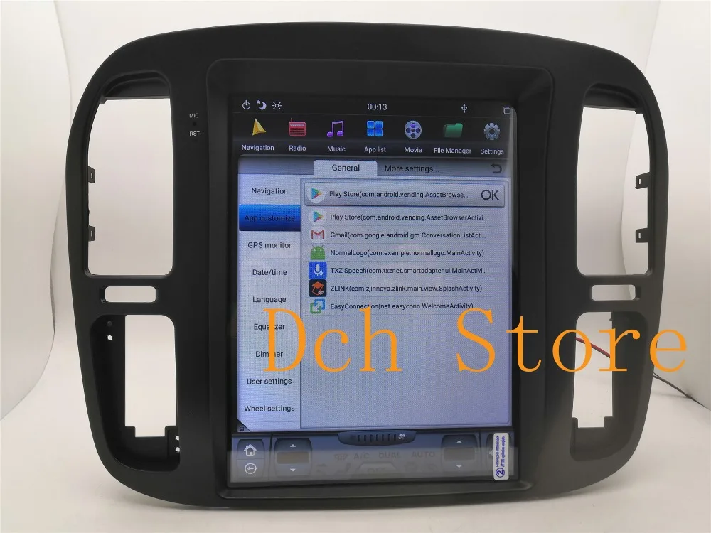 12,1 ''tesla стиль Android 8,1 автомобильный dvd-плеер gps навигация для TOYOTA LAND CRUISER lc100 1999 2000 2001 2002 Lexus lx470 PX6