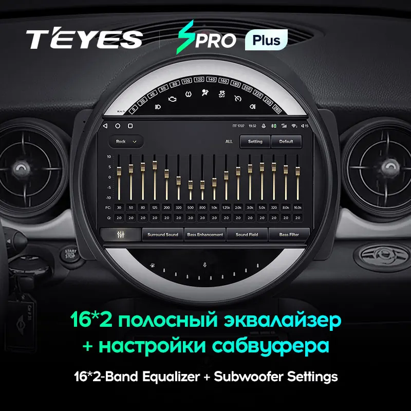 TEYES SPRO Plus Штатная магнитола For БМВ Мини BMW Mini 2007 - 2015 Android 10 до 8-ЯДЕР 4 + 64ГБ 32EQ DSP 2DIN