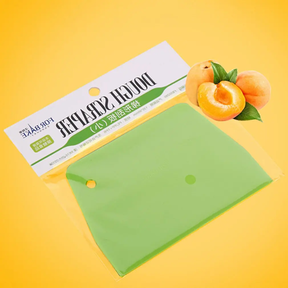 Портативный пластиковый кухонный крем-масло для торта шпатель скребок