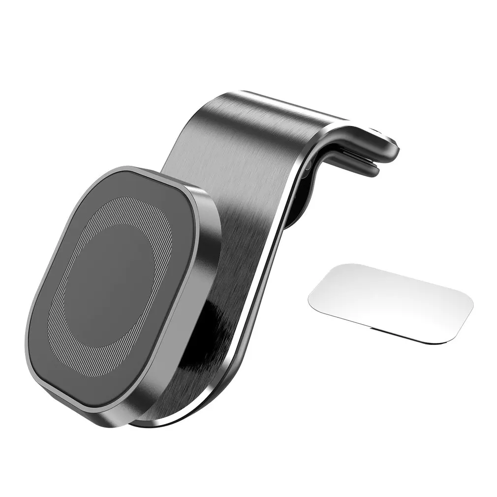 

Ventilation Hole Magnetic 360 Degree Rotating Met al Magnetic Car Phone Holder Practical Durable Car Phone Holder